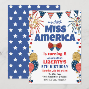 ANY AGE - 4th of July Birthday Party Invitation