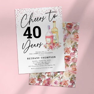 Any Age Adult Womens Birthday Party Invitation