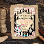 ANY AGE - Alice in Wonderland Birthday Invitation<br><div class="desc">Throw the maddest of mad un-birthday parties with this curiously cool Alice In Wonderland invitation.  Even the Queen of Hearts would lose her head over these.</div>