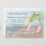 Any Age Beach Theme Birthday Party   Invitation<br><div class="desc">This fun, festive and charming 50th Birthday Party Invitation has a beach theme and it's perfect for someone moving to or living in a beach area. Much to personalize to make appropriate for your own event. and we have all the ingredients to make it a special event — starting with...</div>