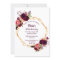 Any age birthday burgundy florals gold geometric