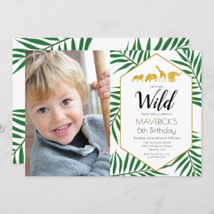 ANY AGE - Birthday Jungle Safari Invitation