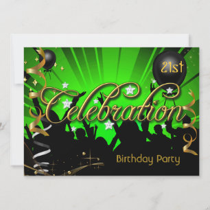 Any Age Birthday Party Celebration Teens or Adults Invitation