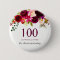 Any Age Burgundy Floral Boho 100th Birthday Party