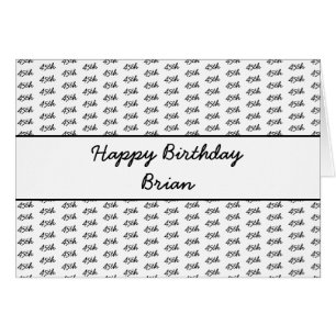 Any Age Custom Number Pattern - Gold/White