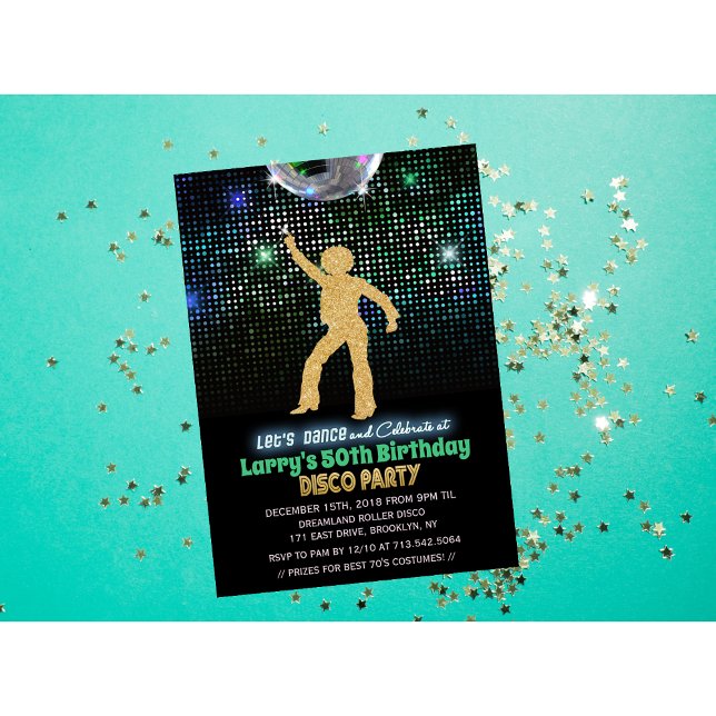 ANY AGE - Disco Birthday Party Invitation (Creator Uploaded)