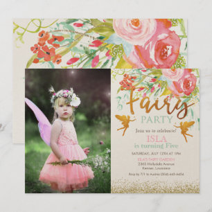ANY AGE - Fairy Party Birthday Invitation