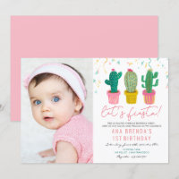 ANY AGE - Fiesta Cactus Birthday Invitation