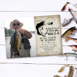 ANY AGE - Fishing Birthday Photo Invitation<br><div class="desc">Fishing Birthday Fish Lure Bait Photo Invitation</div>