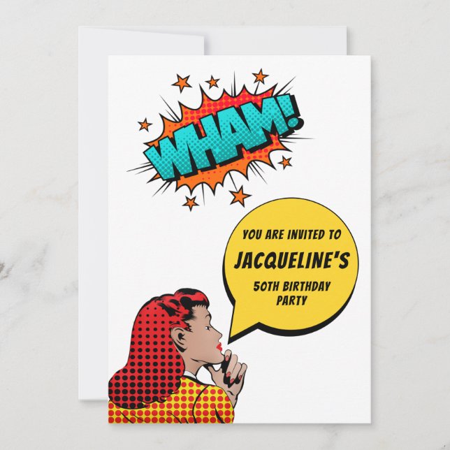 Any Age Funny Birthday Invitation (Front)