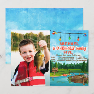 ANY AGE - Gone Fishing Birthday Invitation