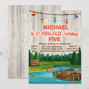 ANY AGE - Gone Fishing Birthday Invitation