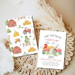Any Age Kids Red Farm Tractor Birthday Invitation<br><div class="desc">Get ready to celebrate your child's special day with our Farm Any Age Kids Tractor Birthday Invitation! Perfect for little ones who love the excitement of the farm, this charming invitation features a colourful tractor design and customizable details to suit any age. Whether you're hosting a barnyard bash or a...</div>