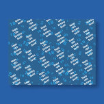 Any age & name personalized happy birthday tissue paper<br><div class="desc">Cool,  stylish,  editable text.</div>