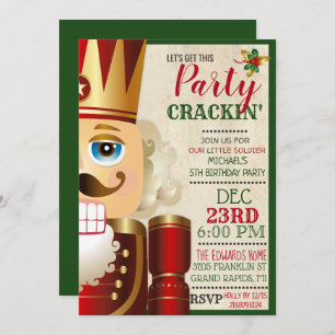 ANY AGE - Nutcracker Birthday Invitation