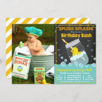 ANY AGE - Rubber Duck Birthday Invitation