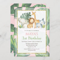 ANY AGE - Safari Animals Jungle Animals Birthday
