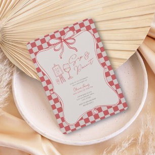 Any age Sip and paint birthday Invitation