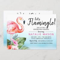 ANY AGE - Tropical Birthday Weekend Invitation