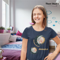 Any Age Vintage Celestial Pajama Birthday Navy