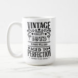 Any Age Vintage Whiskey Themed Birthday Gift  Mug<br><div class="desc">Are you looking for chic and stylish birthday mug as a gift for a party? Check out this Any Age Vintage Whiskey Themed Birthday mug. It has a beautiful Vintage Whiskey Label Look,  with gold letters . Have a great party! With love Frankie   Marlow.</div>