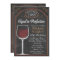 ANY AGE Wine Chalkboard Adult Birthday Invitation