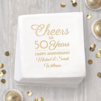 ANY Anniversary Cheers Elegant Classic Script Real