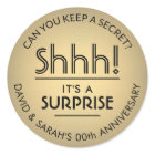 ANY Anniversary Surprise Black and Faux Gold Foil