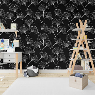 Any Background Boho Ginkgo Biloba Leaves Wallpaper