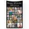 Any Birthday 33 Photo Collage Minimal Black