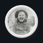 ANY Birthday Chic Stylish Typography Photo Party Paper Plate<br><div class="desc">Add an elegant touch to birthday party decorations with custom photo round paper plates. The picture and all wording on this template are simple to personalize. (IMAGE PLACEMENT TIP: An easy way to position a photo exactly how you want is to crop it before uploading to the Zazzle website.) The...</div>