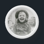 ANY Birthday Chic Stylish Typography Photo Party Paper Plate<br><div class="desc">Add an elegant touch to birthday party decorations with custom photo round paper plates. The picture and all wording on this template are simple to personalize. (IMAGE PLACEMENT TIP: An easy way to position a photo exactly how you want is to crop it before uploading to the Zazzle website.) The...</div>
