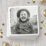 ANY Birthday Chic White Typography & Photo Party Napkin<br><div class="desc">Add an elegant touch to birthday party decorations with custom photo paper napkins. The picture and all wording on this template are simple to personalize. (IMAGE PLACEMENT TIP: An easy way to position a photo exactly how you want is to crop it before uploading to the Zazzle website.) The elegant...</div>