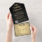 ANY Birthday Party QR Code RSVP Black and Gold