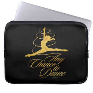 Any Chance To Dance (gold) Laptop Sleeve