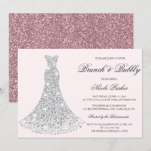 ANY COLOR -  Brunch & Bubbly Gown Invitation