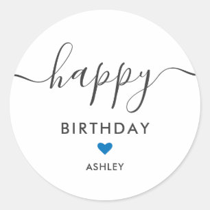 Any Color Happy Birthday Gift Tags, Birthday Tag