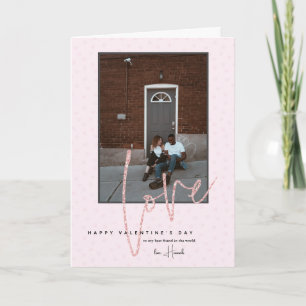Any Color Happy Valentine's Day Photo Card