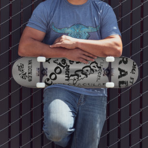 Any Color Is Retro Skateboard