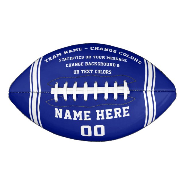 Any COLOR Personalized Football Ball, Customizable (Front)