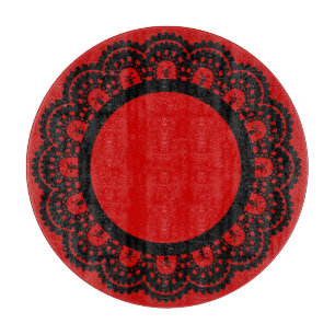 ANY COLOR! Skull Lace Cutting Board