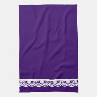 ANY COLOR! White Skull Lace Tea Towel