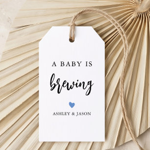 Any Colour A Baby is Brewing, Coffee or Tea, Showe Gift Tags