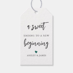 Any Colour A Sweet Ending to a New Beginning Gift Tags