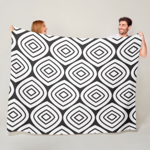 Any Colour Abstract Diamond MCM Pattern Fleece Blanket