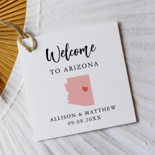 Any Colour Arizona Wedding Welcome Bag Favour Tags