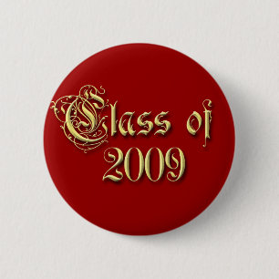 Any Colour Background Class of Graduation 2 Inch Round Button
