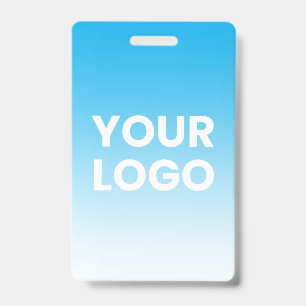 Any Colour Background White Gradient & Your Logo Badge