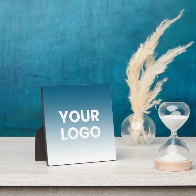 Any Colour Background | White Gradient & Your Logo Plaque (Insitu)