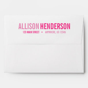 Any Colour - Block Letters Personalized Envelopes